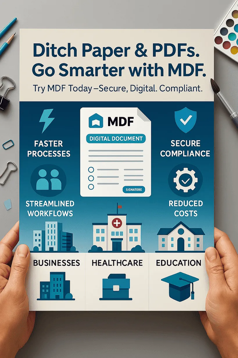 Paper and PDF to Digital Transformation Visual